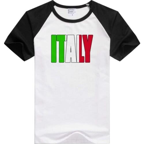 Italy Text Flag Italian Italia Europe Country short sleeve casual Men Women T-shirt Comfortable Tshirt Cool Print GA872