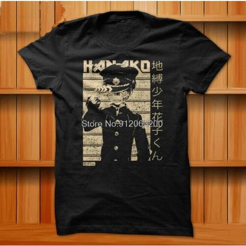 Jibaku Shounen Hanako-Kun | Poster Art Anime T-Shirt Black Cutton Harajuku Streetwear