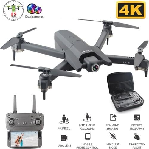 2020 NEW 4K HD Drone Optical Flow Positioning Wide Angle HD Dual Camera 1080P WiFi FPV Drone RC Quadcopter Folding RC Drone