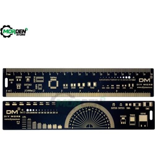Multi-functional PCB Ruler Measuring Tool Resistor Capacitor Chip IC SMD Diode Transistor Dropship