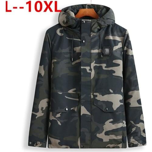 8XL 6XL 5XL Parka 10XL Coats Winter Jacket Men Slim Thicken Hooded Outwear Warm Top Casual Mens Coat Veste Homme Tops