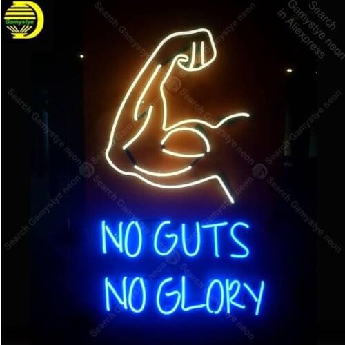 Neon Sign for No Guts No Glory neon Light Sign decorate Windower Store Display Beer Express Tubes Neon lights Light up wall sign