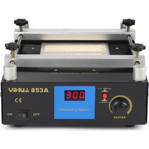 New YIHUA 853A Digital Display Preheating Station Anti Static Constant Temperature BGA Rework Station Mobile Phone Preheater