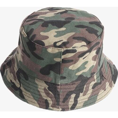 Men And Women Fishermans Cap Camouflage Bucket Hat Folding Sunshade Hats Outdoor Mountaineering Sunscreen Leisure Cap