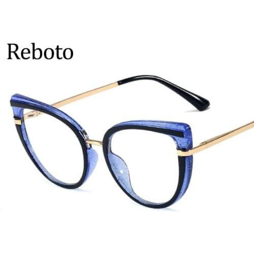 Clear Eyeglass Frames Glasses Women Fashion Sexy Cat Eye Luxury Brand Glasses Woman Fashion Computer Eyewear Classic