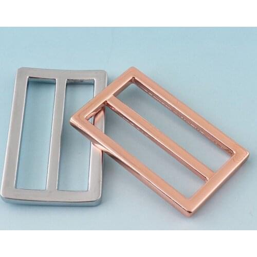 38mm Alloy Release Belt Buckles Silver Adjuster Buckles Strap Slider Fastener Bag Backpack Strap Webbing rectangle buckles