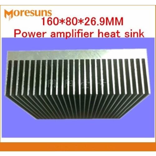 Free ship 2pcs/lot Aluminum Heat dissipation radiator 160*80*26.9MM Power amplifier heat sink