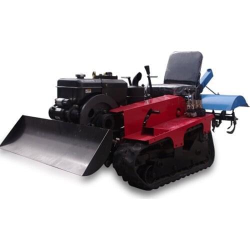 Agricultural remote control 35 horsepower crawler rotary cultivator micro cultivator tillage field cultivator tractor bulldozer