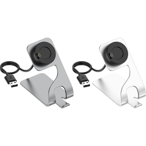 Compatible with Garmin-Forerunner 55 Charging Cable Bracket Smartwatch Station Charger Stand Charging Data Cable Holder