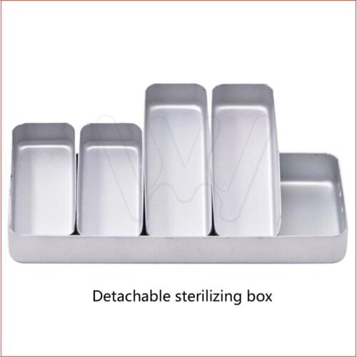 Dental Sterilization Box Detachable Aluminum alloy Dental Cassette Disinfection Rack Tray Box Dentistry Material Dentist Tool