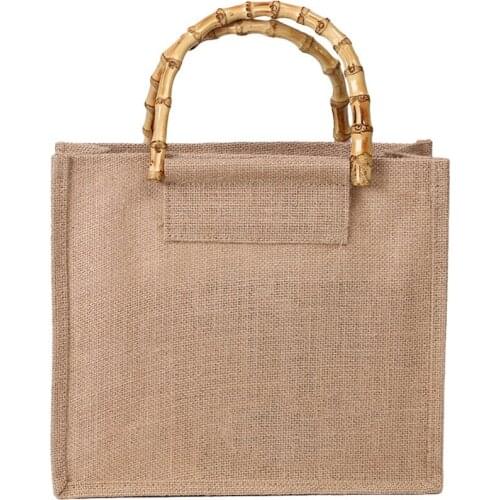 Women Men Handbags Cotton Foldable Reusable Shopping Bag Rubbing Cart Eco Shoulder Organization Bag(Khaki)
