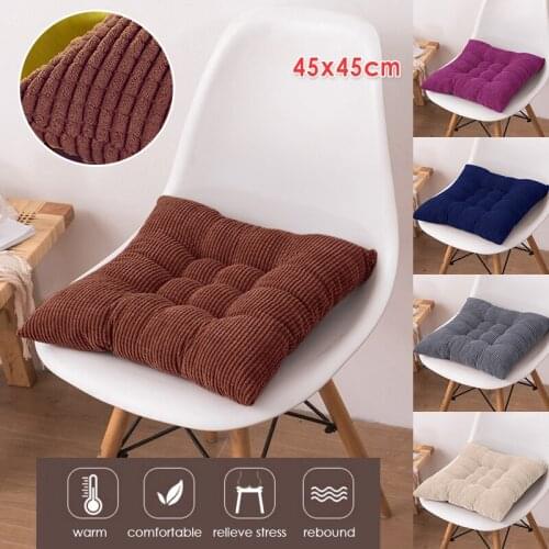 1/2/4pcs Home Seat Cushion Pad Winter Office Bar Chair Back Seat Cushions Sofa Pillow Buttocks Chair Cushion 40x40cm