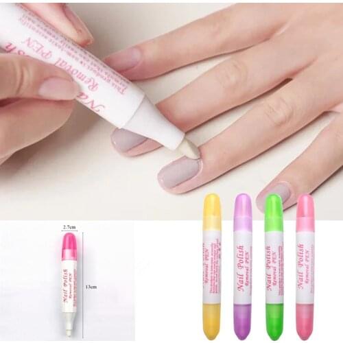 1PC New Nail Polish Remover Pens UV Gel Nail Polish Remover liquid Nail Art Corrector Cleaner Erase Pen Manicure Tool With 3 Tip