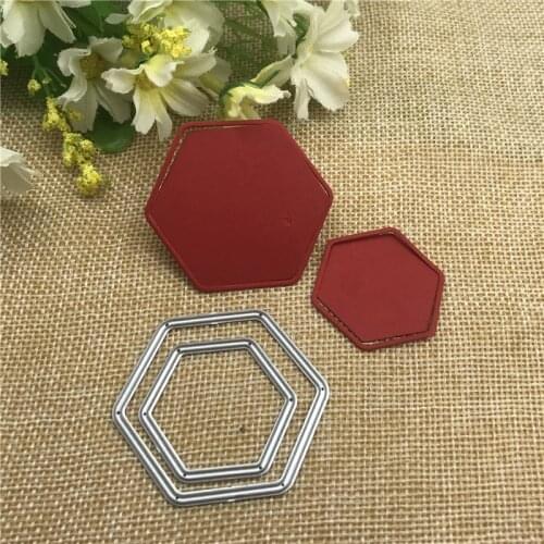 2Pcs/set Square Lace Edge Metal Cutting Dies Stencils for DIY Scrapbooking Album Paper Card Decorative Craft Embossing Die Cuts