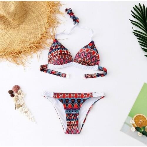 2021 sexy floral swimsuit split swimsuit swimsuit swimming trunks Beach Bathing Suits Swimwear