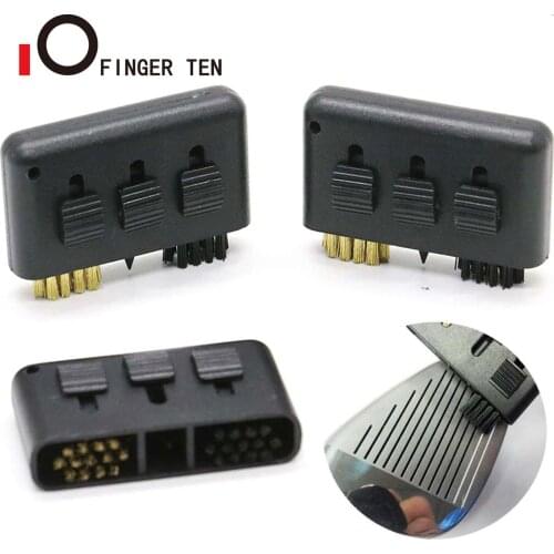 3 Pcs Cleaner Golf Brush Water Plastic Mini Training Tool Club Groove Putter Wedge Retractable Black Accessories Drop Shipping