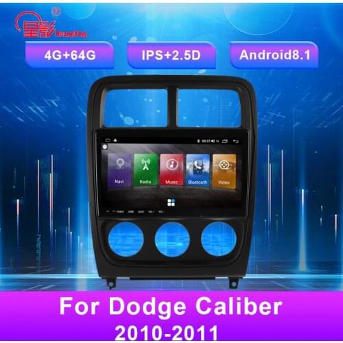 9.66 Inch Android 8.1 Car USB Multimedia Video Audio GPS Radio FM/AM BT DVD Voice Navigation Player For Dodge Caliber 2010-2011