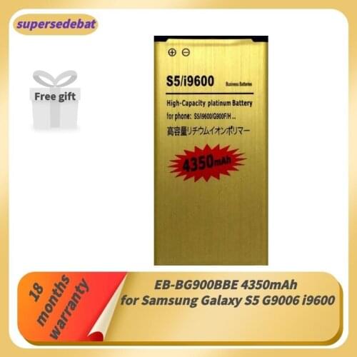 Supersedebat Rechargeable Batteries for S5 Battery for Samsung Galaxy S5 G9006 I9600 Bateria Accessories for Mobile Phones Track