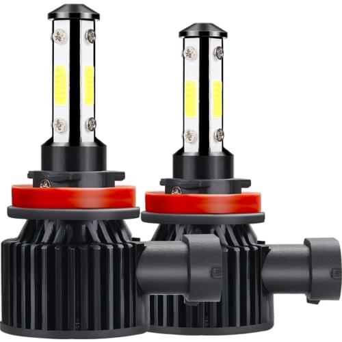 2Pcs 2020 New 4 sides 16000LM 80W Led Chip Car Headlight Bulb H7 H8 H9 H11 9005 hb3 H10 9006 Hb4 Led Light Auto Lamp Bulbs