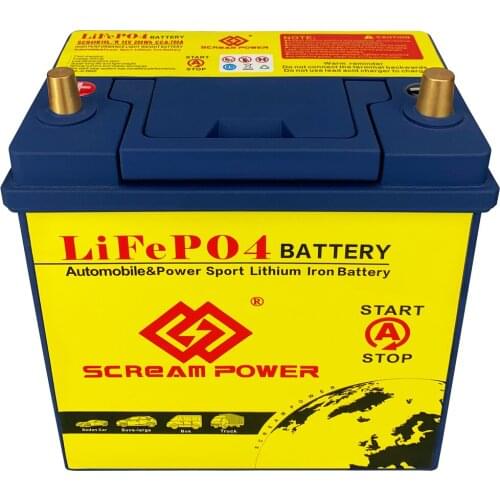 40B19L/40B19R 12.8V 20AH Car Starter Battery CCA 750A Lithium Iron Rechargeable Battery With BMS For Electric Vehicles Golf Cart