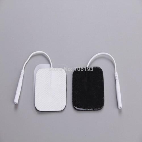 Free Shipping 100pcs/lot 4*4cm Tens EMS Electrode Pads for Slimming Massager Digital Therapy Machine Massager