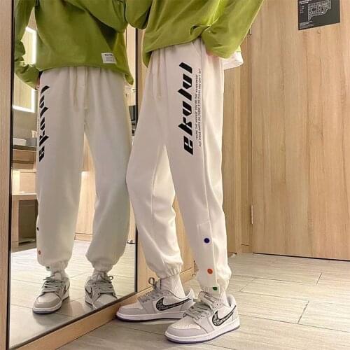 Spring Summer Mens Pants Harajuku Fashion Streetwear Joggers Pant Men Casual Men Clothing Hip Hop Harem Pants Print Trouser Men
