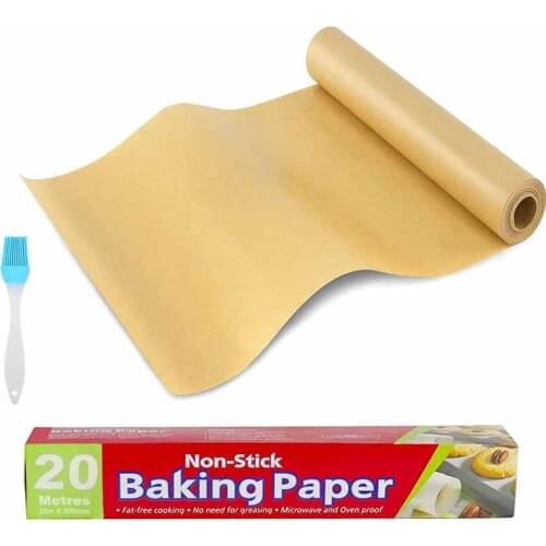 5/10/20m Roll of Parchment Paper Unbleached Non-stick Baking Paper Roll Kitchen Potholder Sandwich Chiffon Cake Baking Paper