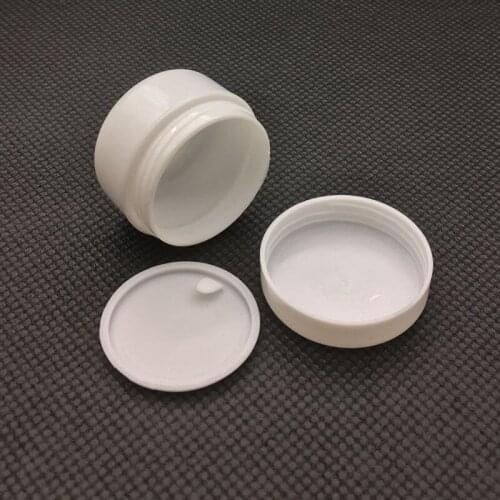 30Pcs 10g/20g/30g/50g Travel Face Cream Lotion Cosmetic Container White Plastic Empty Makeup Jar Pot Refillable Sample Bottles