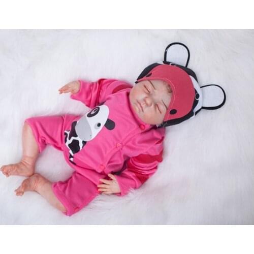 51cm soft Silicone Reborn Baby Doll Toy For Girl soft body 3/4 Vinyl Newborn Princess Babies Bebe Accompanying Toy Birthday Gift