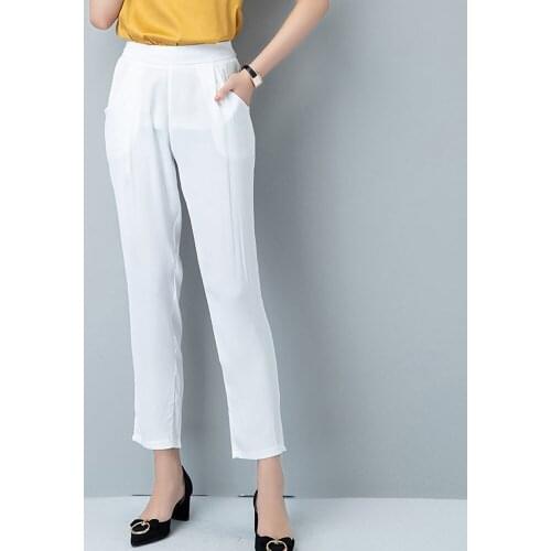 LY VAREY LIN Women's Trousers Harem Pants