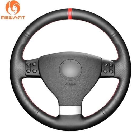 MEWANT Black Artificial Leather Steering Wheel Cover for Mercedes Benz GL-Class X164 M-Class W164 R-Class 2008-2013