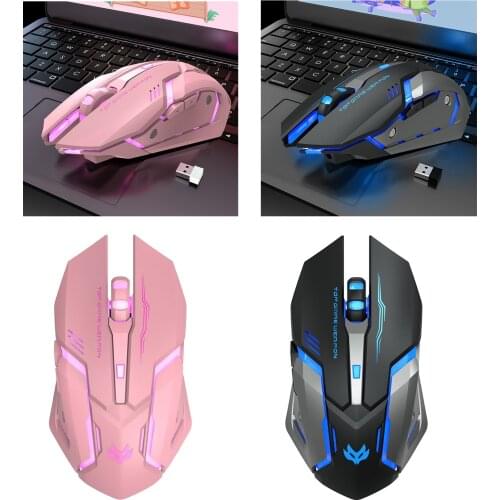 Cute Mini 2.4 GHz Wireless Optical Mouse Mice Computer Table Ergonomic Silent For PC Laptop Accessories Notebook Red