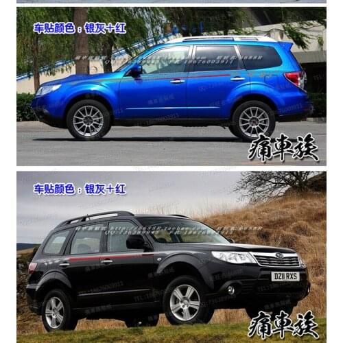 Car Sticker For Subaru Forester Door Appearance Sticker Forester Car Pull Flower Decoration Modification Film