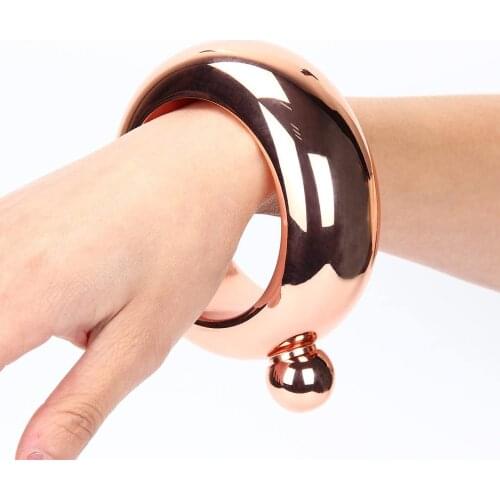 New Portable Bangle Bracelet Hip Flask Round Chic Elegant Wine Bangle alcohol Bottle 3.5 oz Whiskey Vodka mini flask+ 1 funnel