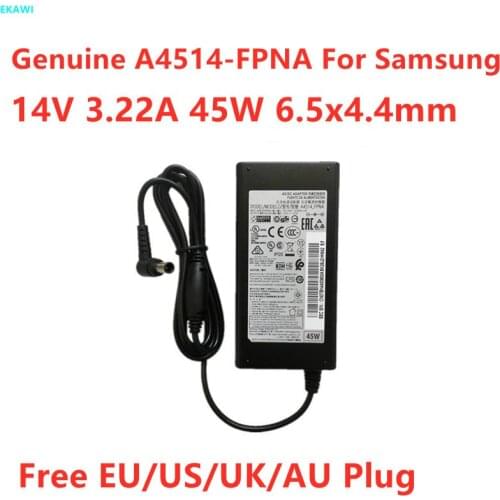 Genuine A4514-FPNA 14V 3.22A 45W 2.86A 2.5A AC Adapter For Samsung LU28E590DS S27D590CS CF390 LED MONITOR Power Supply Charger