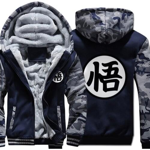 Autumn Winter Jackets Anime fashion Z Sweatshirt Men Fashion Streetwear Fleece Hoody Mens Sportswear
