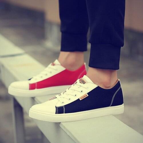 Couple mens casual loafers shoes breathable light fabric fashion spring autumn solid patchwork flat with cheap male shoes