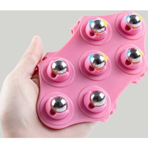 Body Massage Glove Roller Ball Fat Burner Muscle Pain Relief Relax Anti-Cellulite Massager for Back Leg Buttocks Health Care