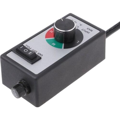AC 120V 15A Fan Variable Voltage Speed Control Electric Motor Rheostat Governor