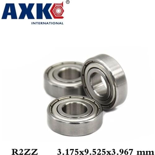 Axk 10pcs R2zz R2 Ball Bearing 3.175*9.525*3.967 Mm Deep Groove Ball Bearing 1/8"x3/8"x5/32" Inch