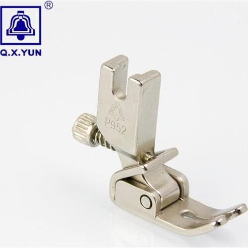 Sewing machine flat wagon adjustable wrinkled accept fold folded crease presser foot to crinkle P952 presser foot all steel S952