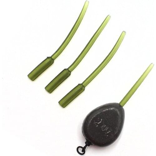 10PCS Method Feeder Fishing Tackle Soft Inline Lead Insert Sleeve Anti Tangle Sleeves Carp Coarse Fishing Tackle