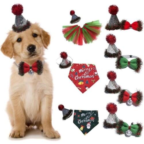 Cute DIY Pet Cosplay Clothes Costume Pet Hat /Collar /Bowknot for Cat Dog Birthday Party Accessories Pet Apparel