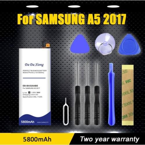 Replacement Samsung Battery For Galaxy 2017 Edition A5 2017 A520F SM-A520F Phone Battery EB-BA520ABE 5100mAh
