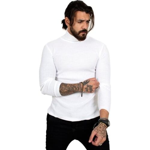 DeepSEA Male Turtleneck Sweater Slim Fit Pullovers Striped Knitted Autumn Winter Casual Hot Sale 2100016