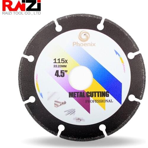 Raizi 5 inch/125 mm angle grinder metal diamond cutting off wheel for steel stainless steel Aluminum 1 pc diamond saw blade