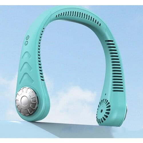 Neck-mounted Fan, Leafless Portable Mini Fan, 3-level Air Outlet Adjustable, Suitable For Travel, Sports, Office Portable Fan