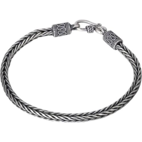 Mens Womens Vintage Fine Bracelet Braided Rope Chain Friendship Couple Bracelet Bracelet Jewelry