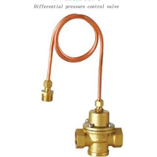1pc flow control valve for pipeline heating water oil pipedifferential pressure control valve brass self-operating valve