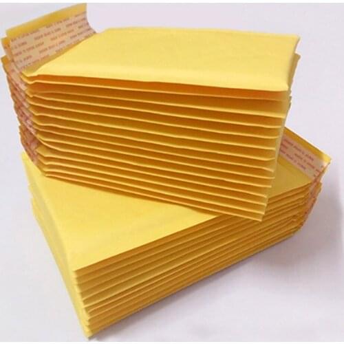 100PCS/Lot Kraft Paper Bubble Envelopes Bags Mailers Padded Shipping Envelope With Bubble Mailing Bag Drop Shipping
